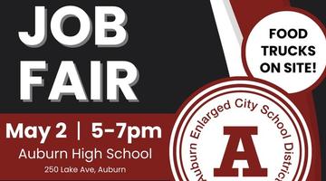 AECSD Job Fair: May 2, 5-7pm at Auburn High School