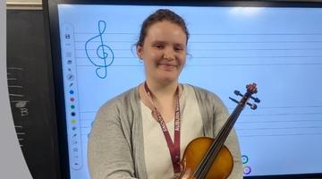 Staff Spotlight: District recognizes music teacher Brianna Packard