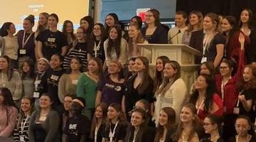 AHS 1st Amendment 1st Vote presents project at state conference